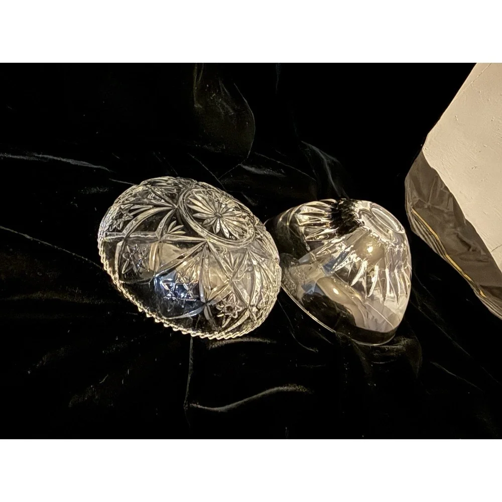 Lot Of 2 Bowls Candle Holder American Brilliant Vintage‎ ABP Cut Glass 4